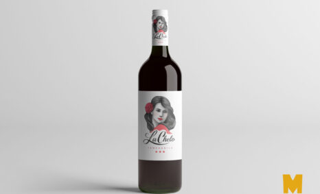 Free Wine Bottle Label Mockup