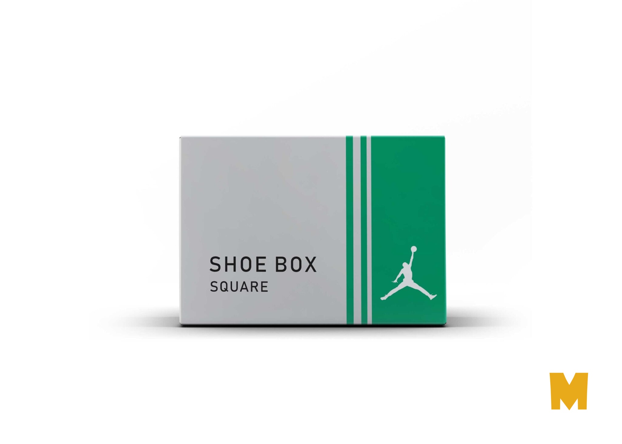 New Shoes Box Label Packaging Mockup