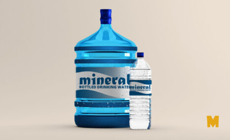 Colurful Water Bottle Mockup