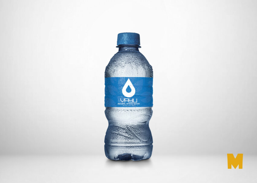 Free New Mineral Water Bottle Label Mockup