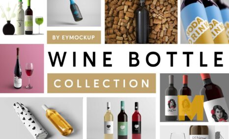 Top 10+ Awesome Wine Bottle Mockups