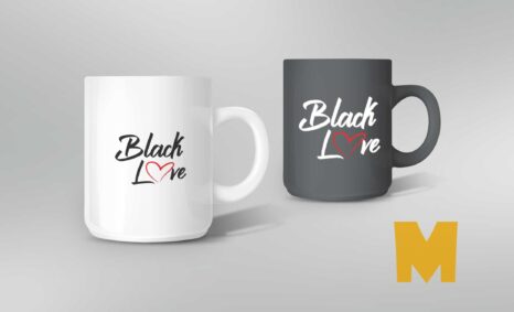 Black Mug Mockup