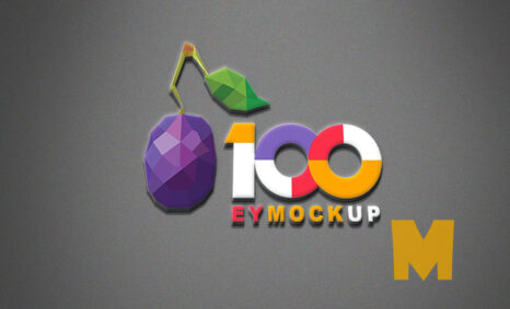 PSD 3D Logo Mockup