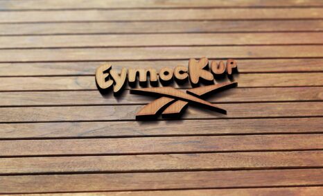 Free Wood Wall 3D Logo Mockup