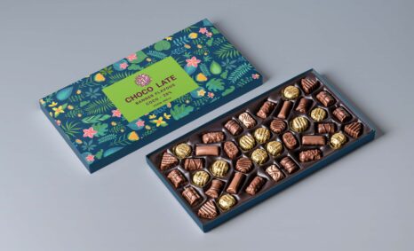 Free Chocolate Box Packaging Mockup