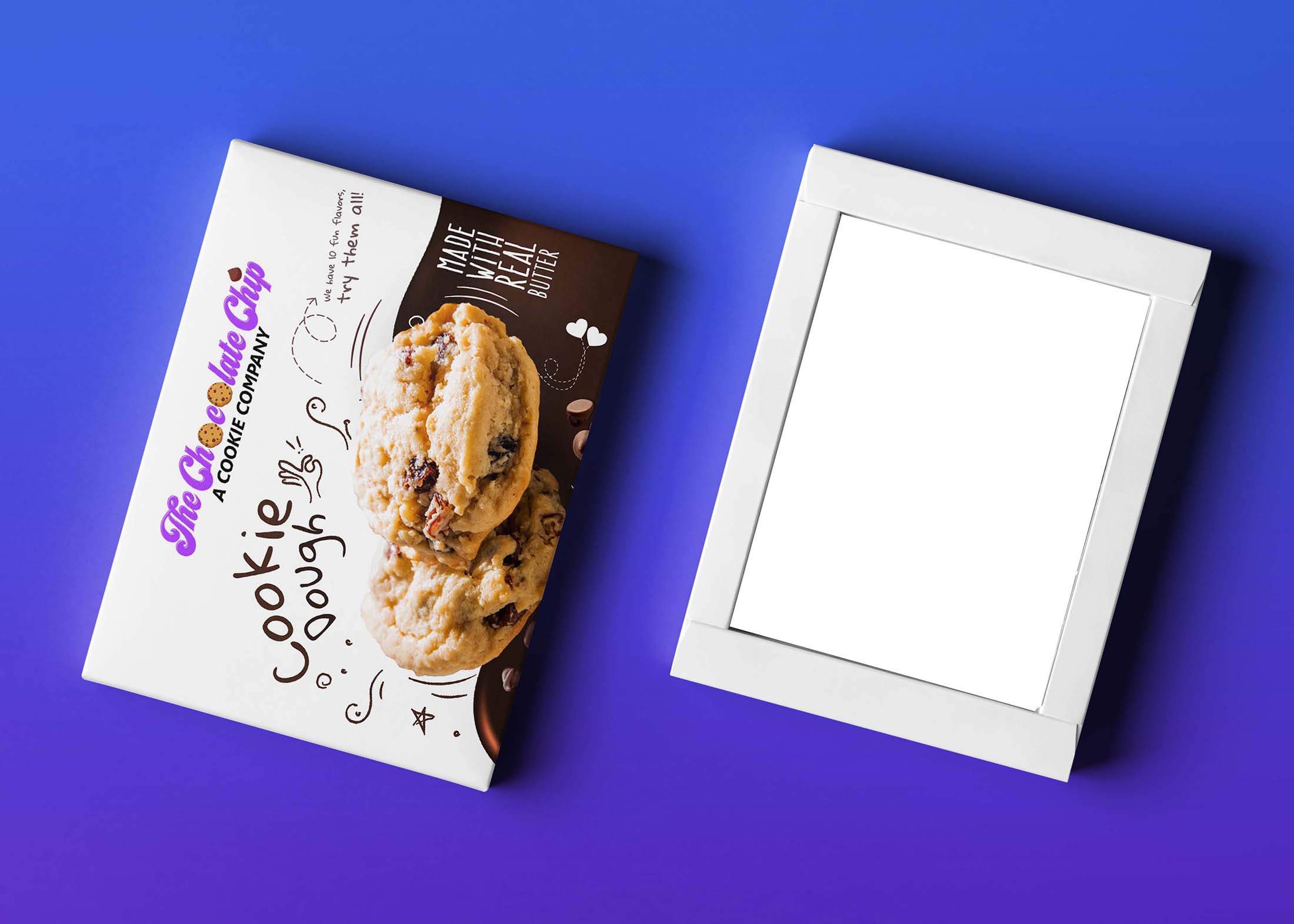 Free Small Cookie Packaging Mockup