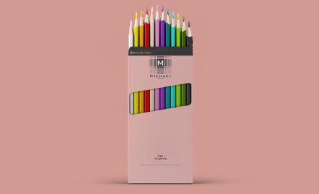 Free Pencil Luxury Packaging Mockup