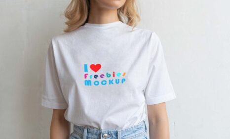 Free Girl Tshirt Mockup